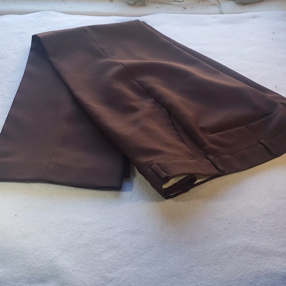 Vintage 1970s Suit Slacks Brown EX!